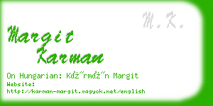 margit karman business card